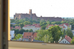 Horyzont z widokiem na zamek in Marienburg